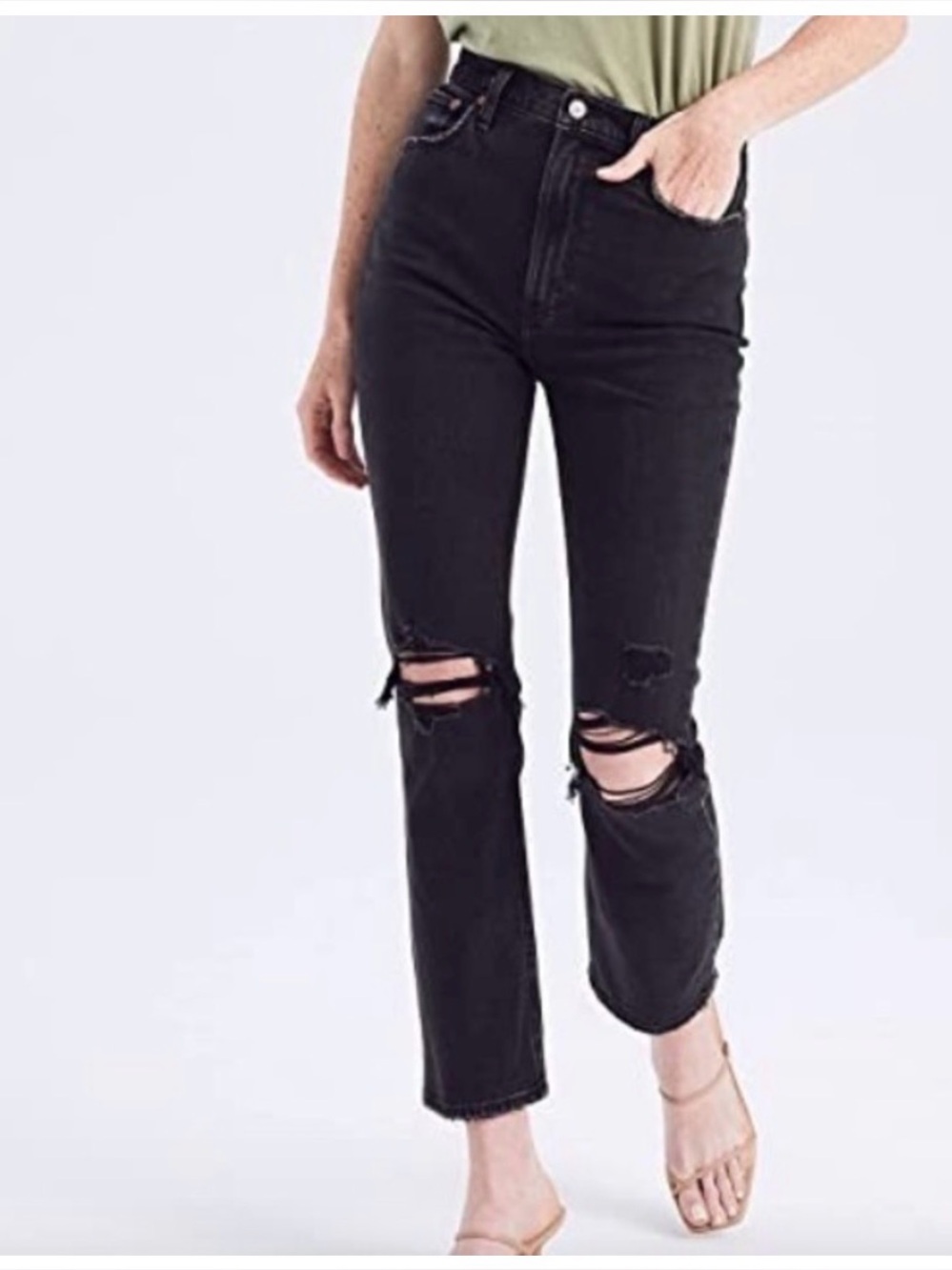 Abercrombie & Fitch Ultra High Rise Ankle Straight Jean Size 25R